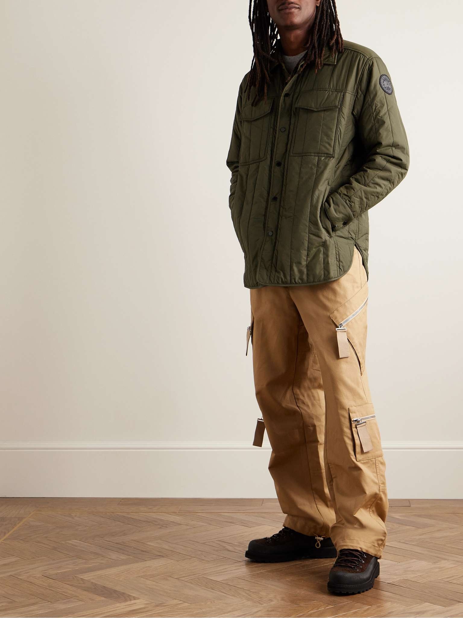 HyBridge Quilted Shell Shirt Jacket - 2