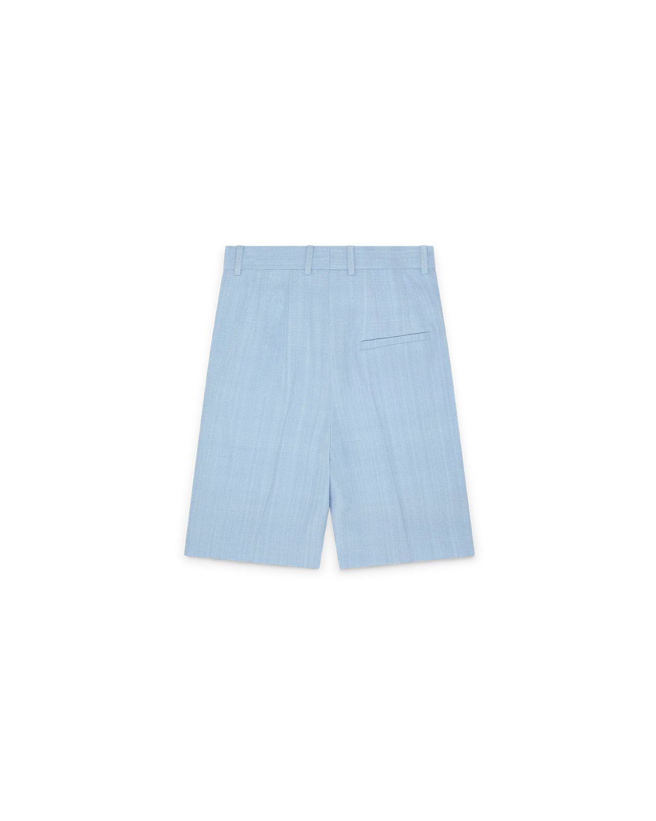 Light Blue Tailored Shorts - 2