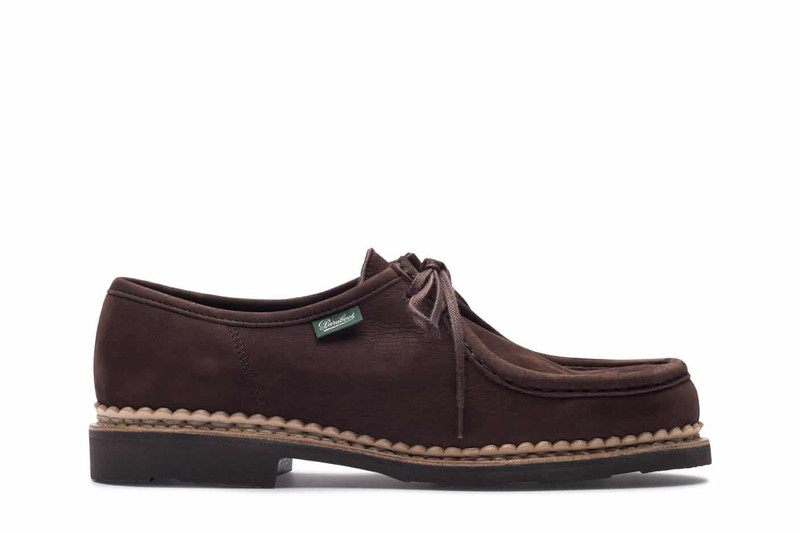 Mirabelle Taurillon Nubuck Chocolate - Rubber Sole 1