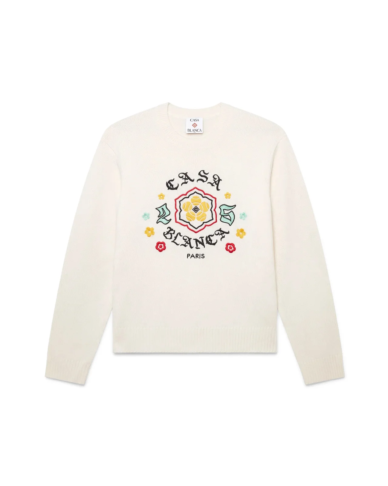 Emblem Merino Knit Crew Neck | Casablanca Paris - 1