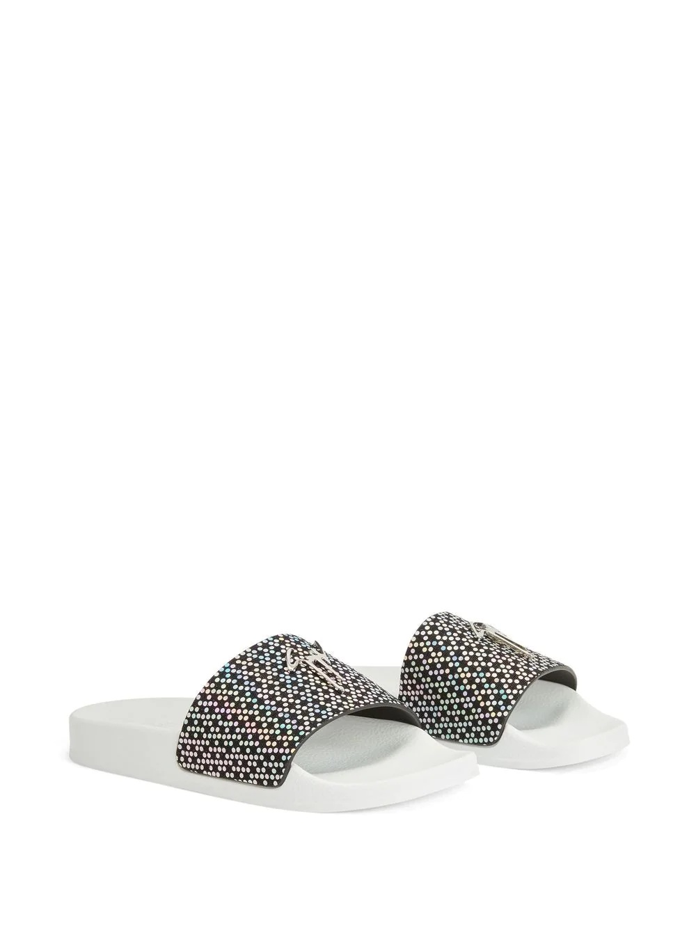 Brett polka dot-print slides - 2