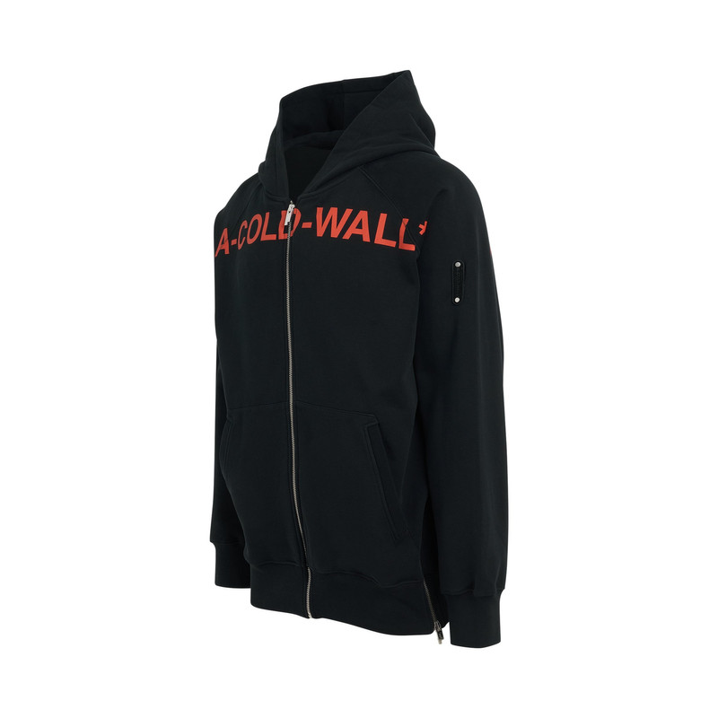 A-COLD-WALL Sphere Zip Hoodie in Black outlook