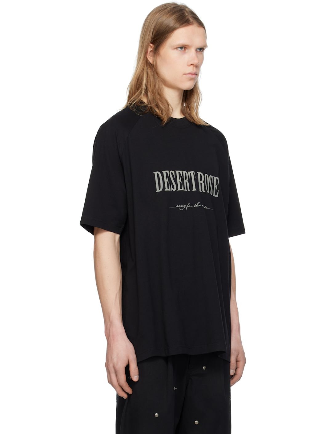 Black 'Desert Rose' Raglan T-shirt - 2