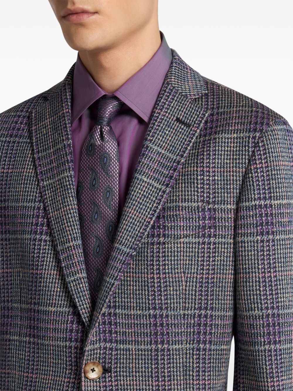 Prince of Wales-pattern blazer - 4