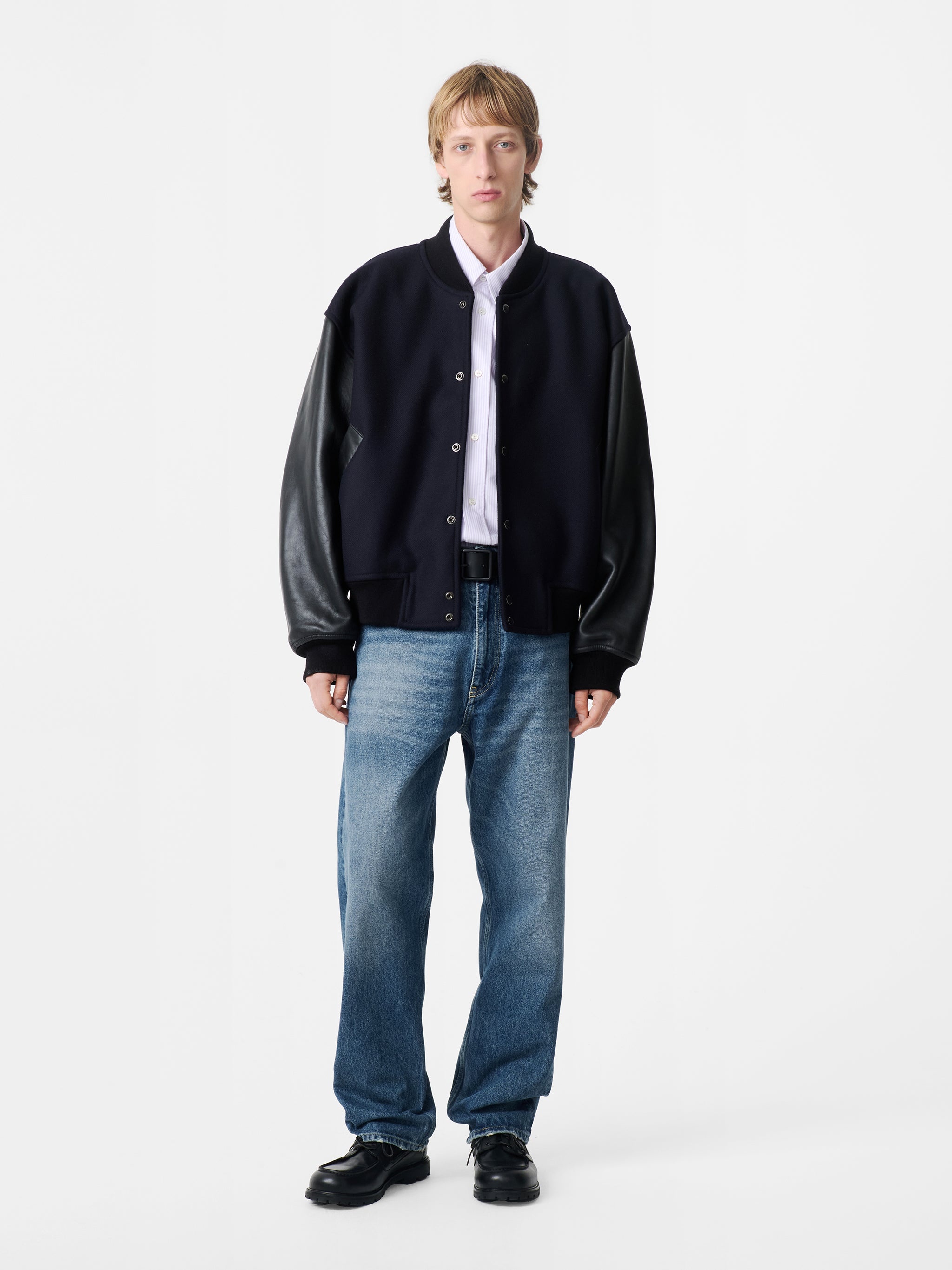 Alph Leather Bomber Jacket - 5