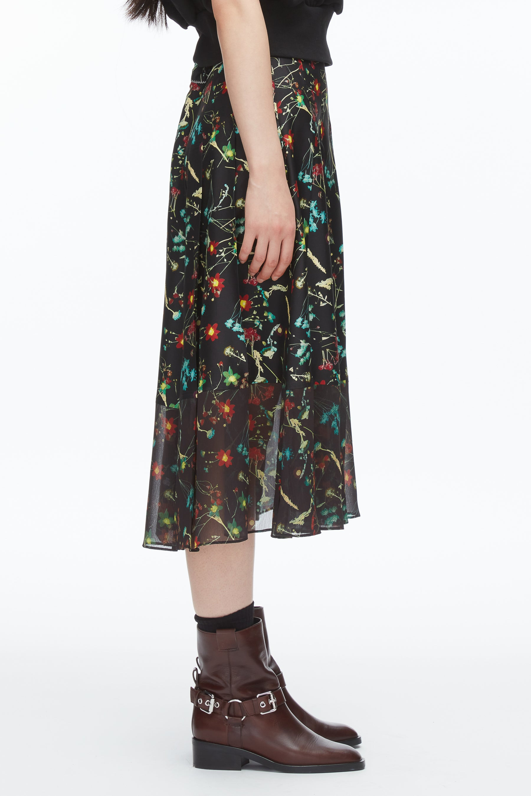 Bliss Floral Pleated Skirt - 4