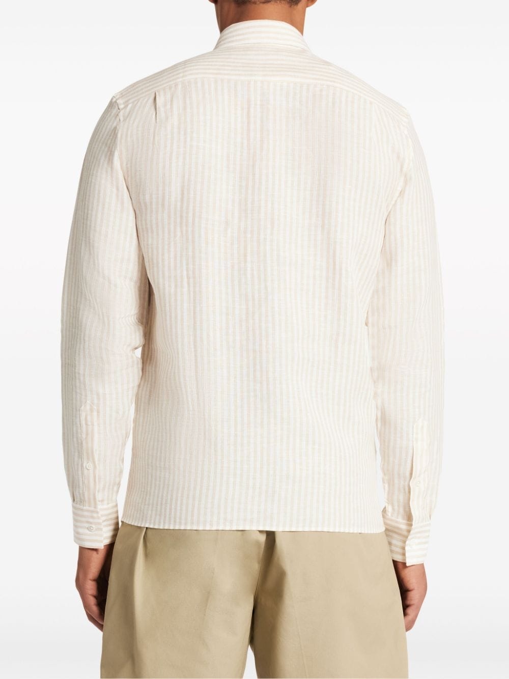 striped linen shirt - 4