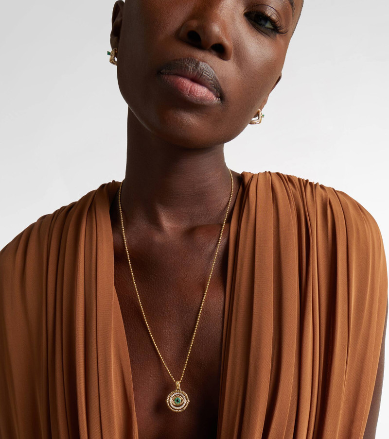 DAVID YURMAN Evil Eye 18kt gold (750/1000) necklace with emeralds and diamonds outlook