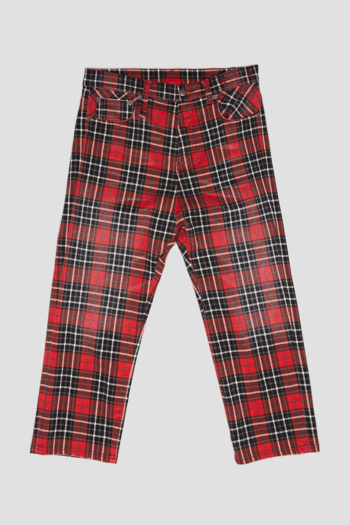 TAILORED DROP - RED PLAID - 1