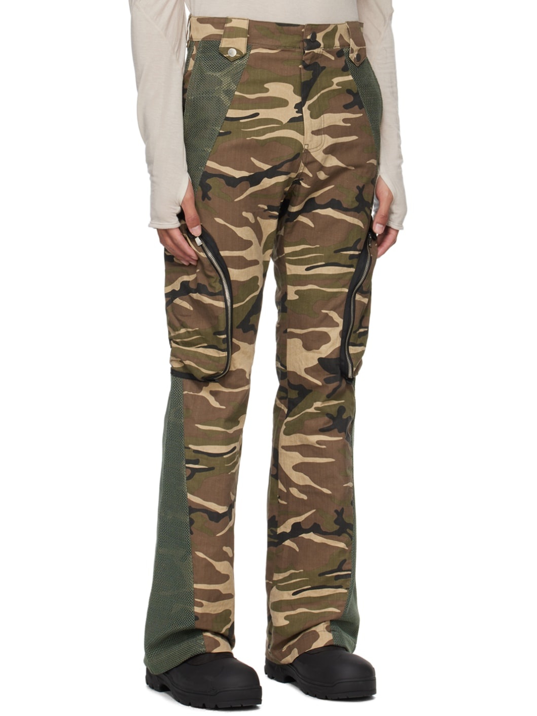 SSENSE Exclusive Green Camouflage Cargo Pants - 2