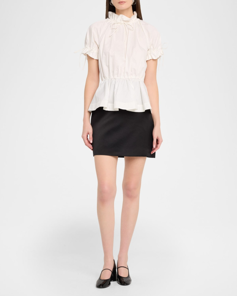 AKNVAS Rosalina Drawstring Poplin Blouse outlook