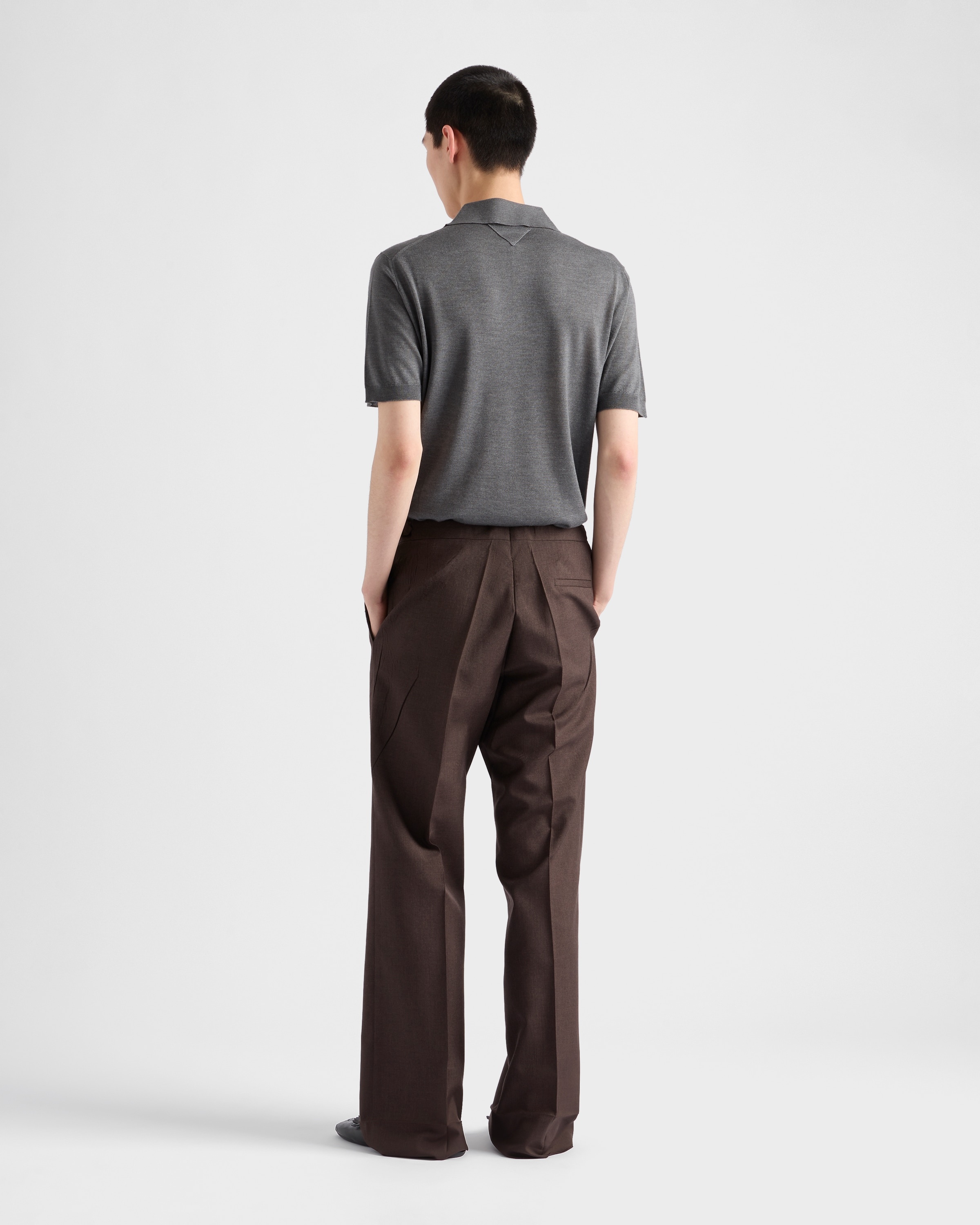 Cashmere and silk polo shirt - 5