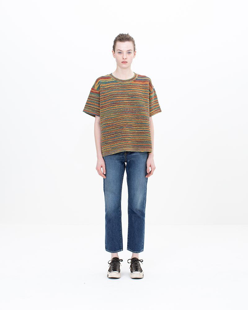 JUMBO KNIT TEE S/S W RED 3