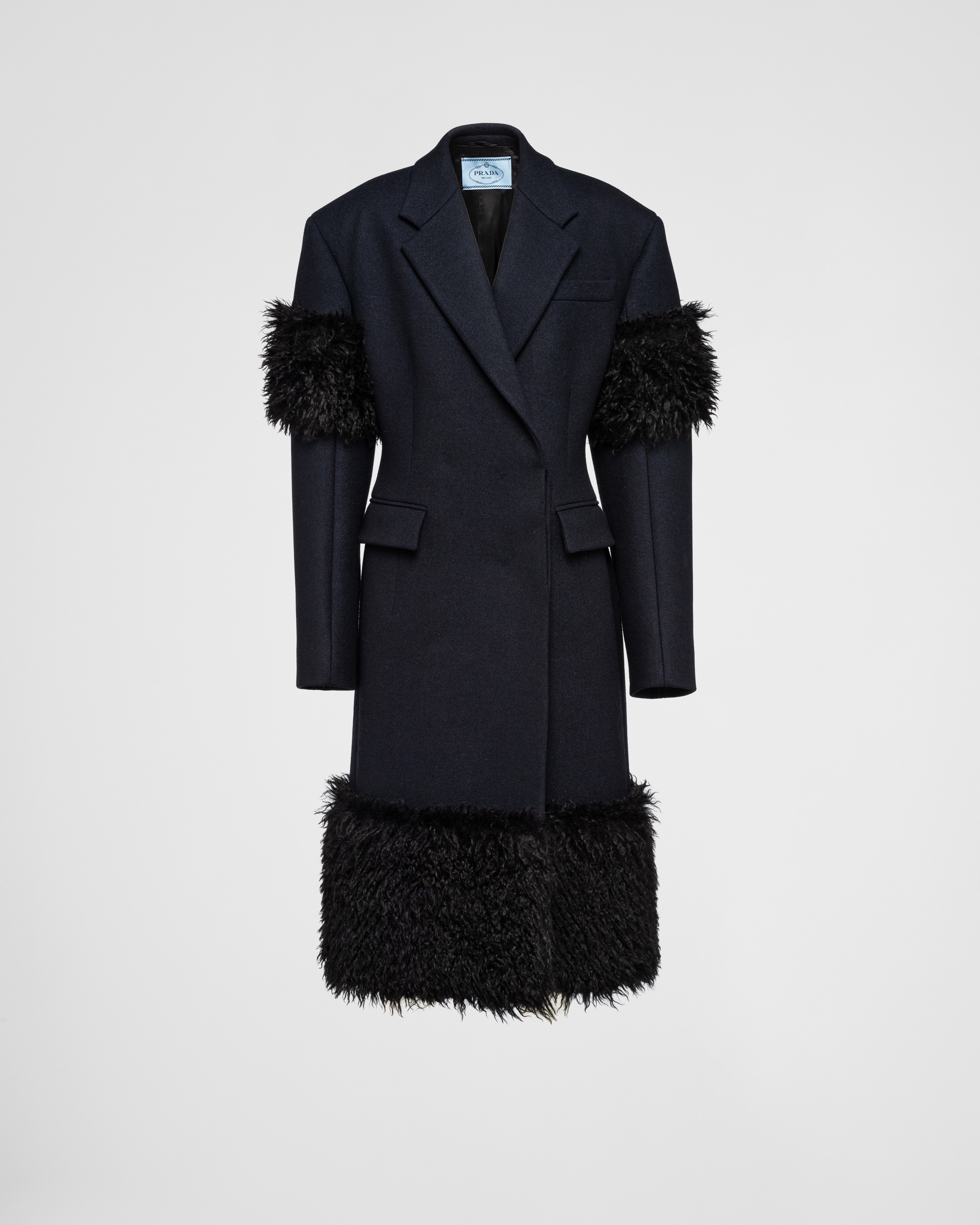 Double-breasted cloth and aspen coat - 1