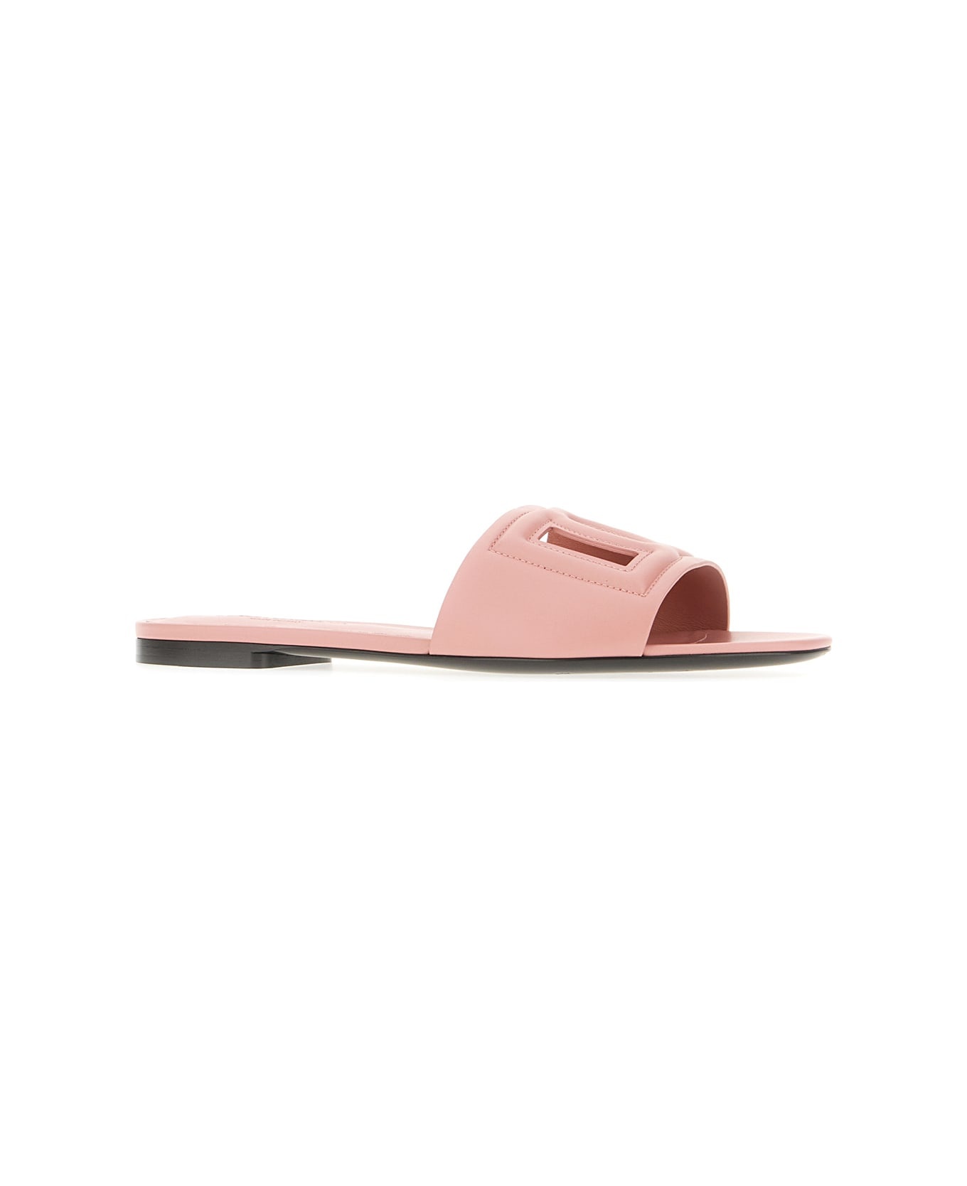 Mauve Leather Slippers - 2