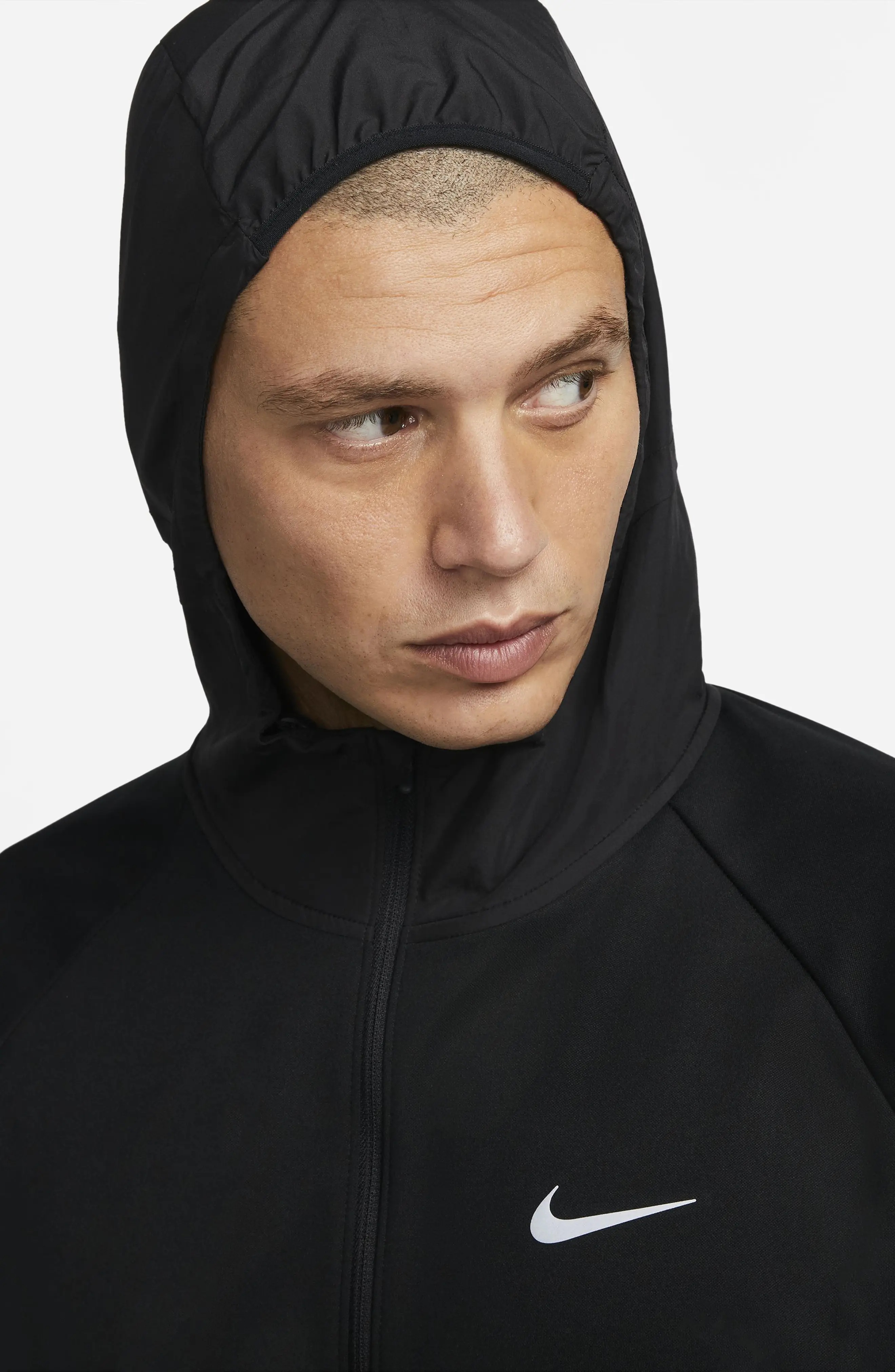 Therma-FIT Repel Miler Running Jacket in Black/Black - 6