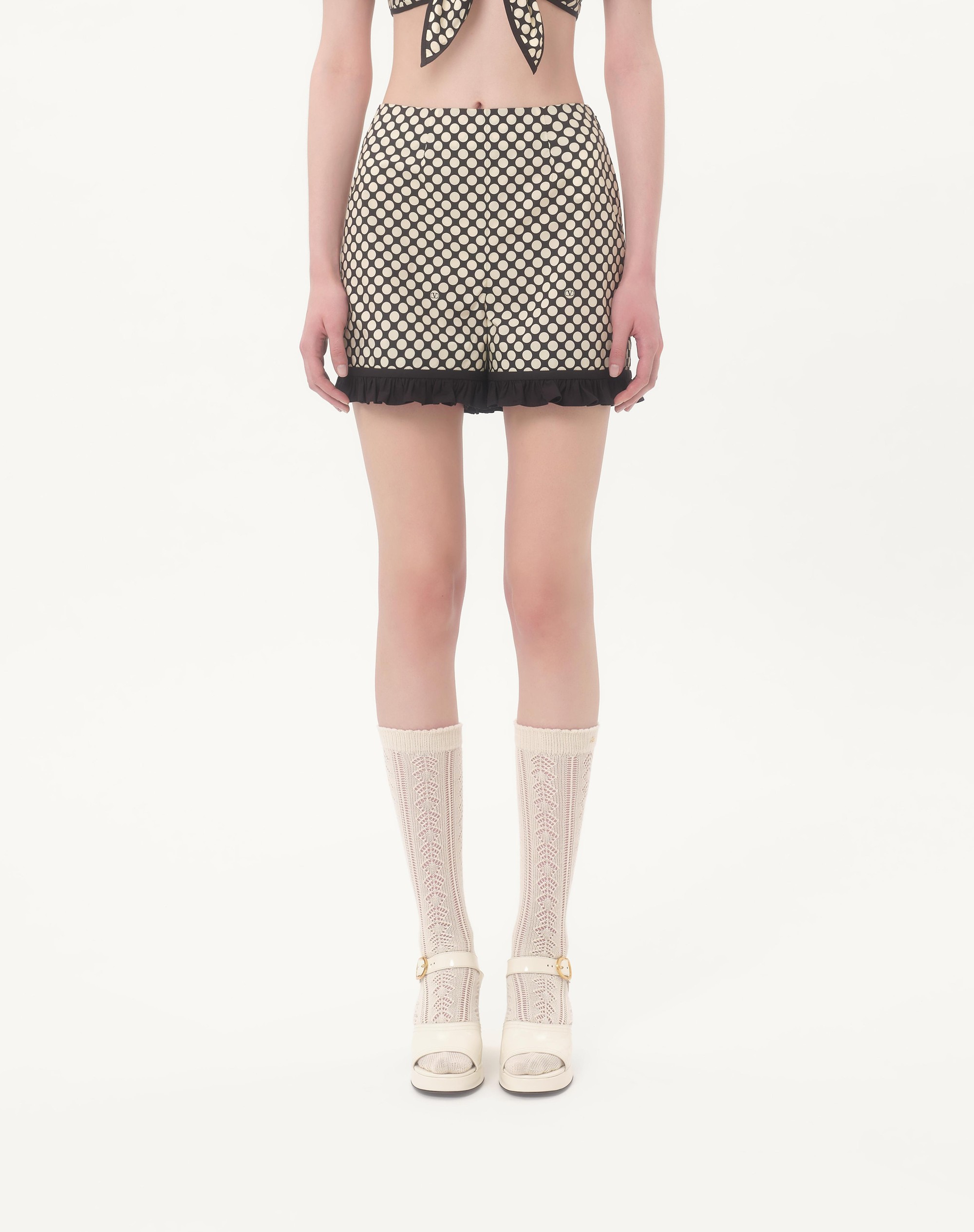 POPLIN SHORTS WITH PLUS DE POIS PRINT - 3