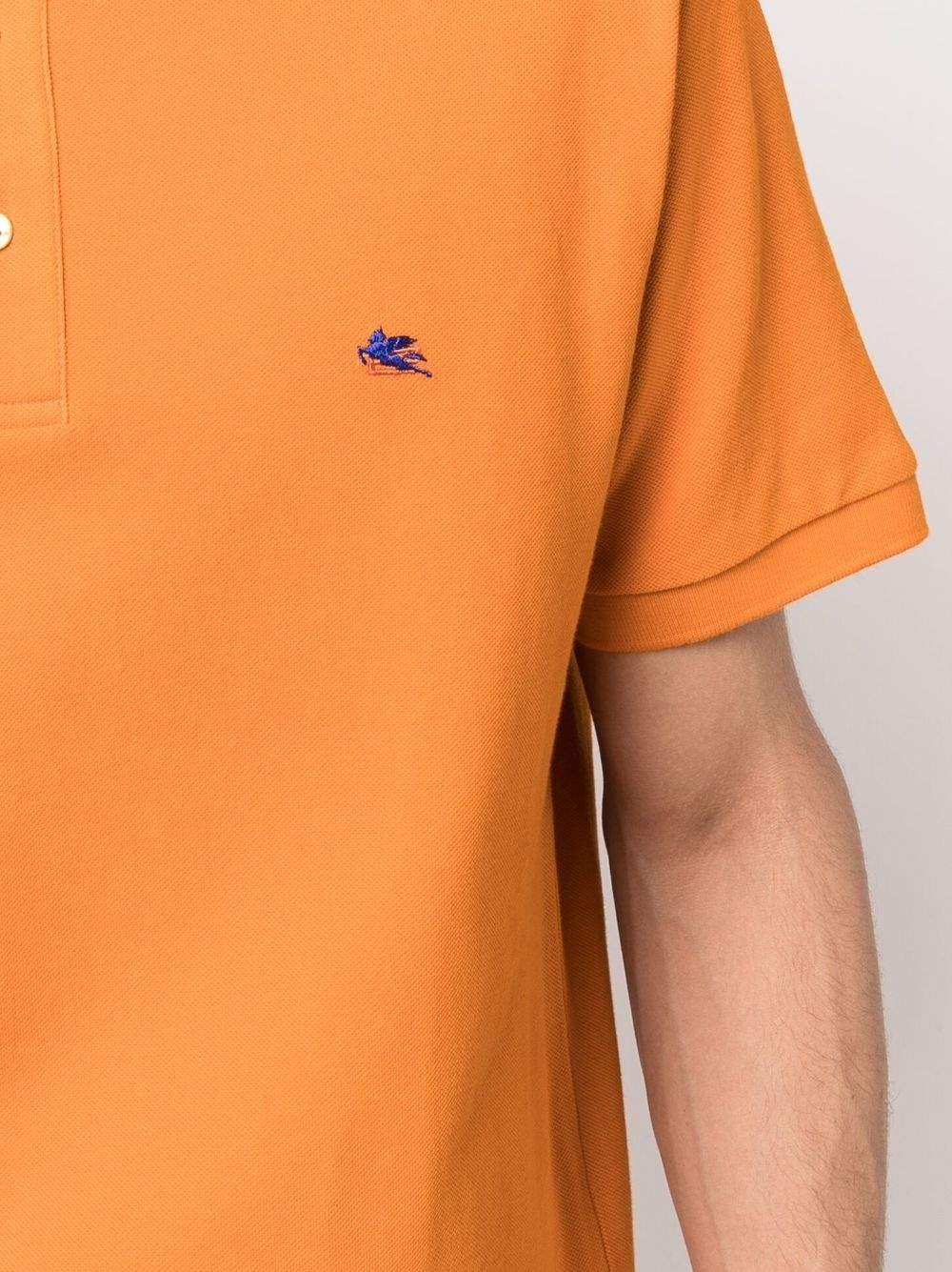 embroidered-logo polo shirt - 5