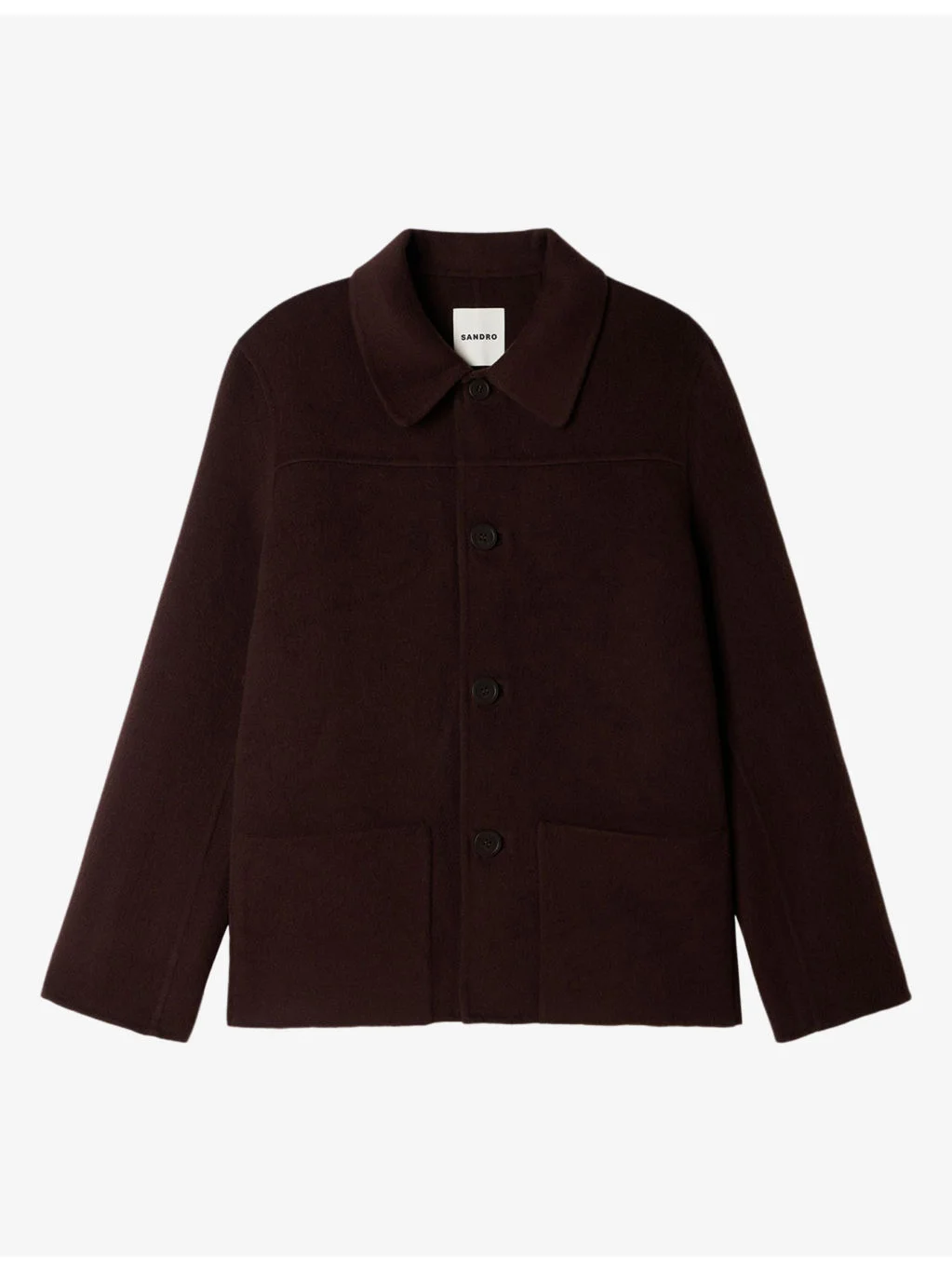 Side-Pocket Wool-Blend Worker Jacket - 1