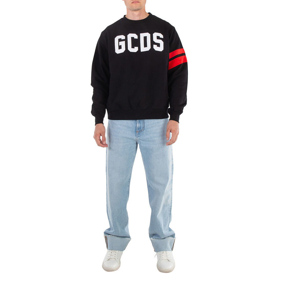 GCDS Relaxed Laser Cotton Denim Logo Trousers - 4