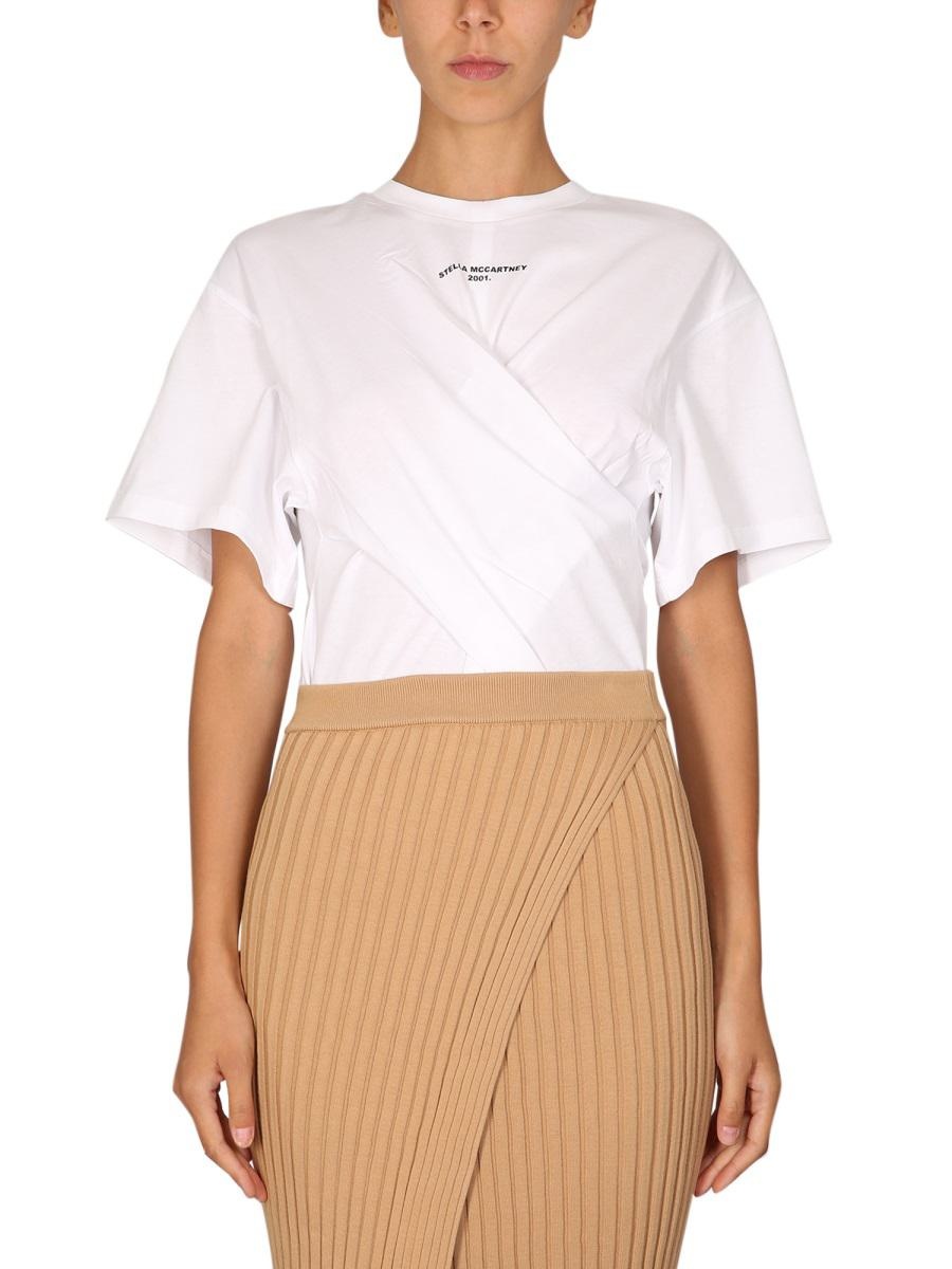 Tシャツ・カットソー STELLA MCCARTNEY COTTON JERSEY TWISTED T-SHIRT Stella McCartney STELLA MCCARTNEY TWISTED T-SHIRT | baltini