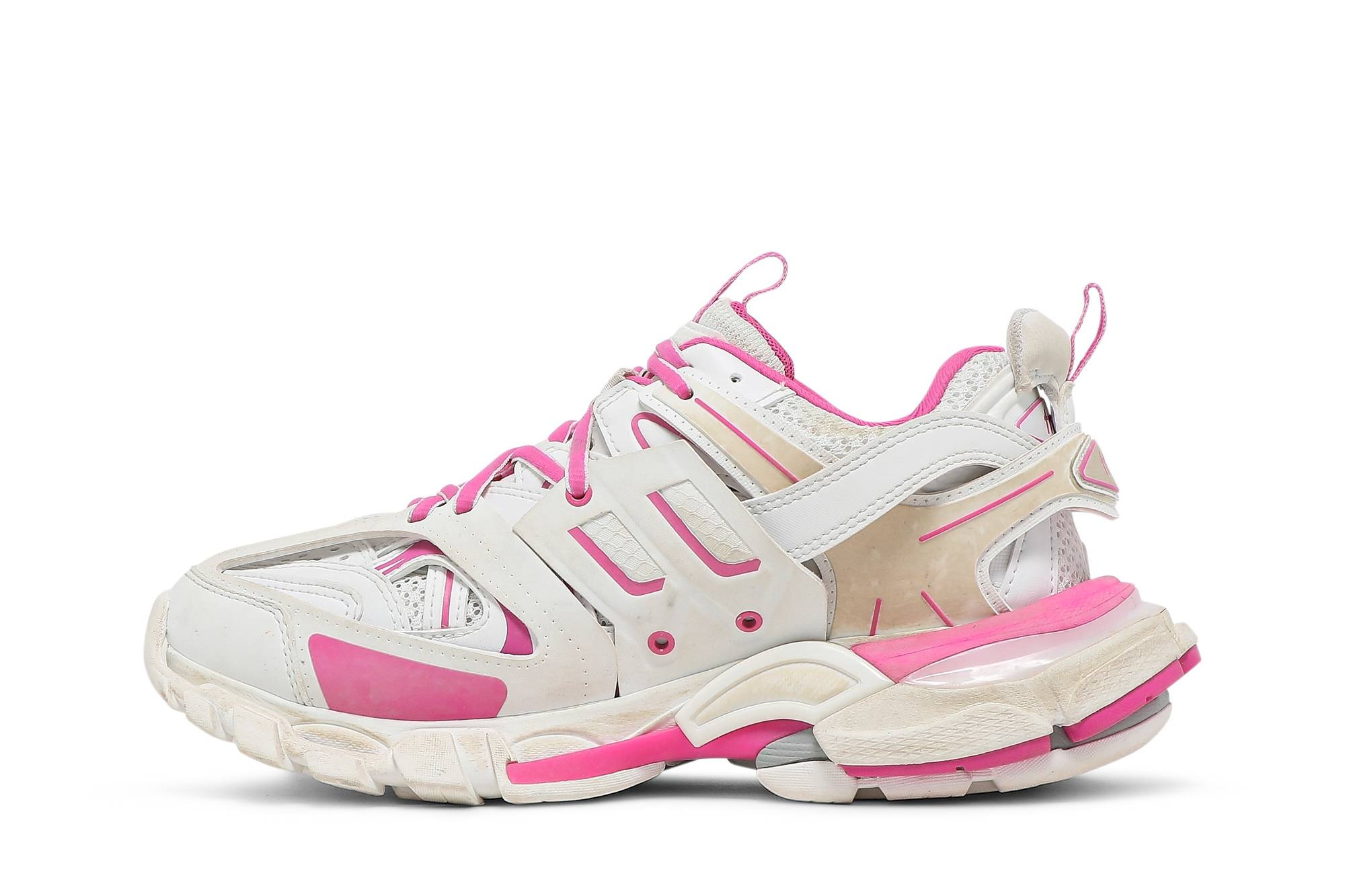 Balenciaga Wmns Track Sneaker 'White Fluo Pink' - 3