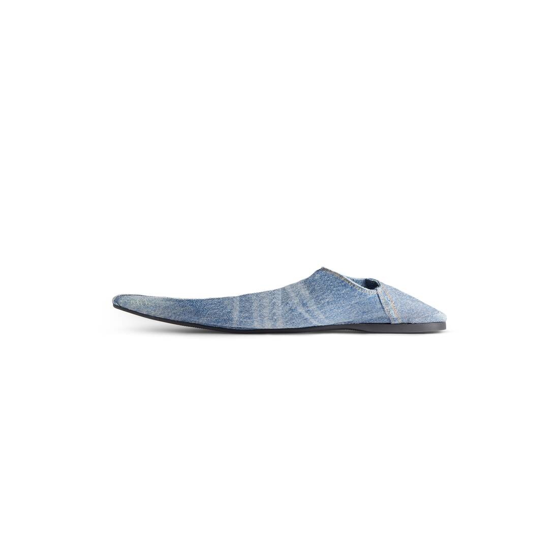 Men's Flat Mule in Blue - 4