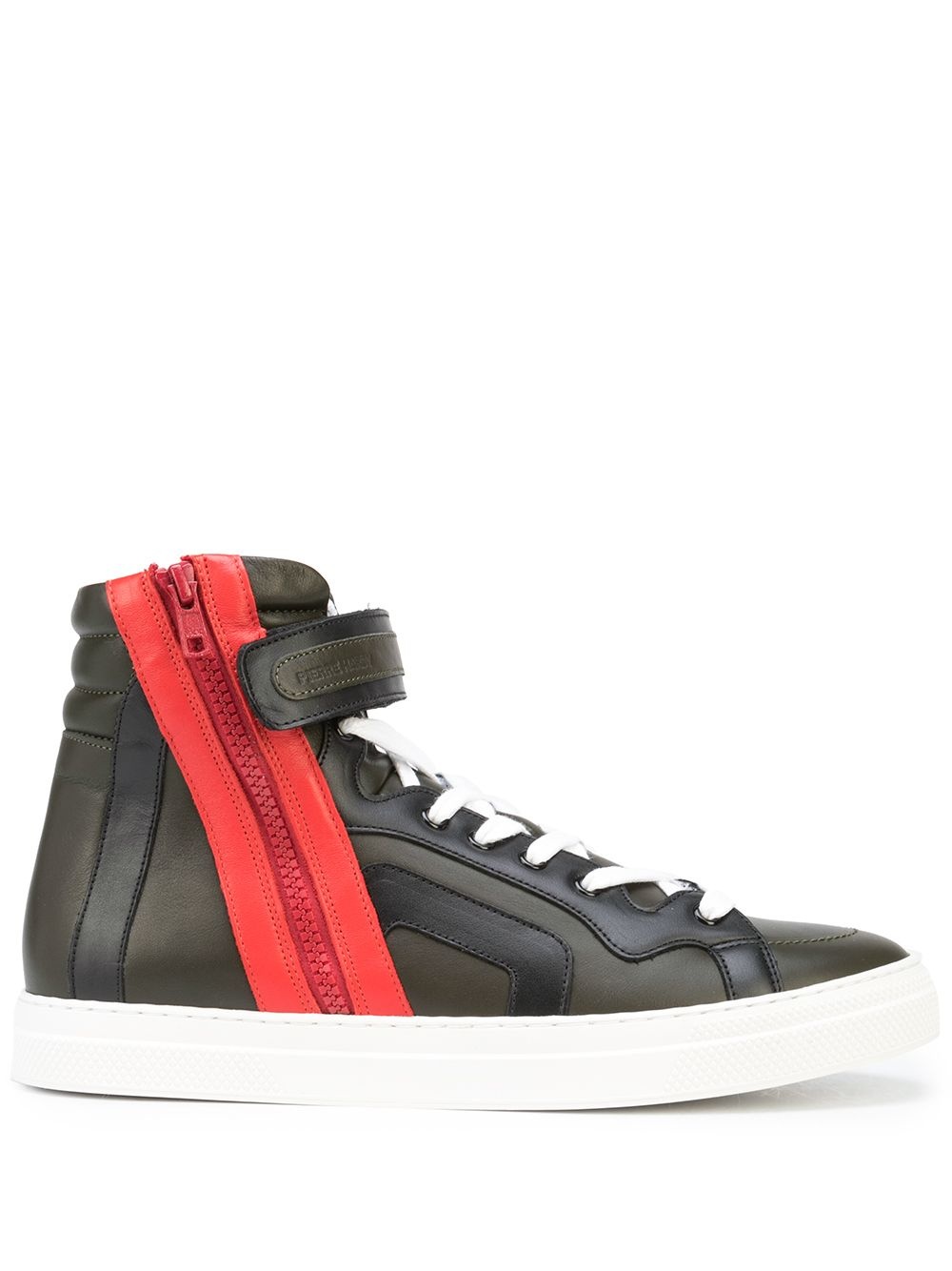 high-top lace-up trainers - 1