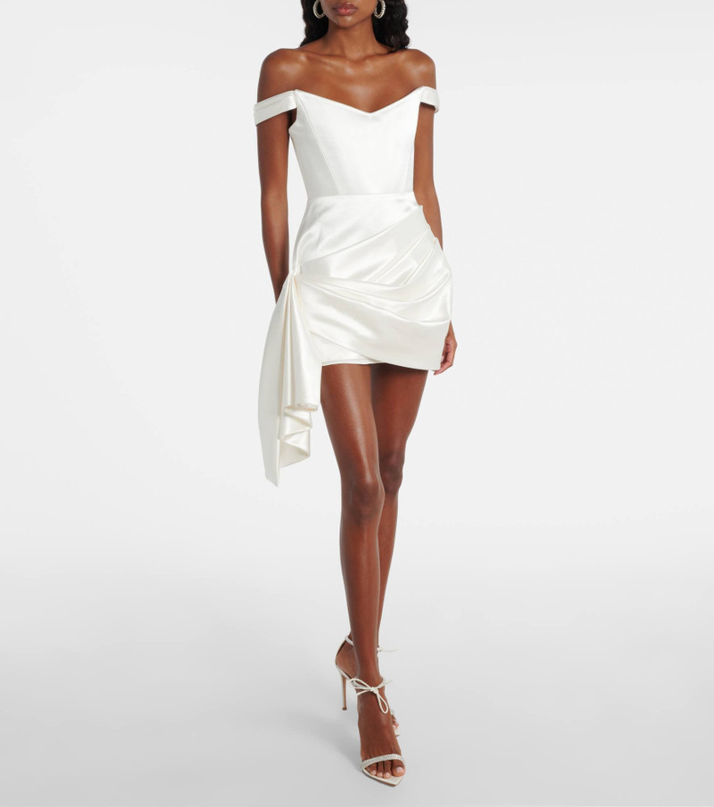 ALEX PERRY Bridal cotton and silk satin bustier dress outlook