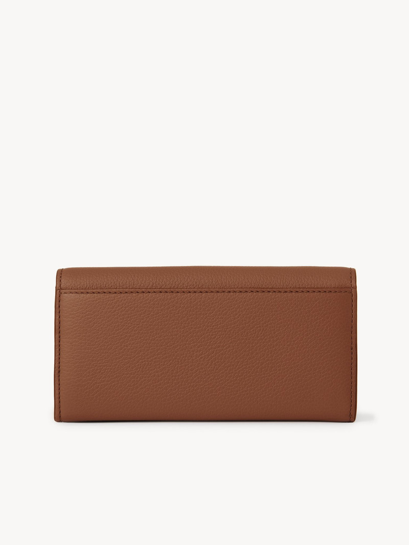 MARCIE LONG WALLET WITH FLAP IN GRAINED LEATHER 2