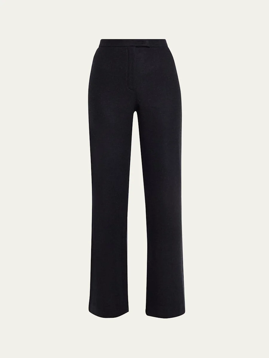 Robin Wool-Cashmere Straight-Leg Pants - 1