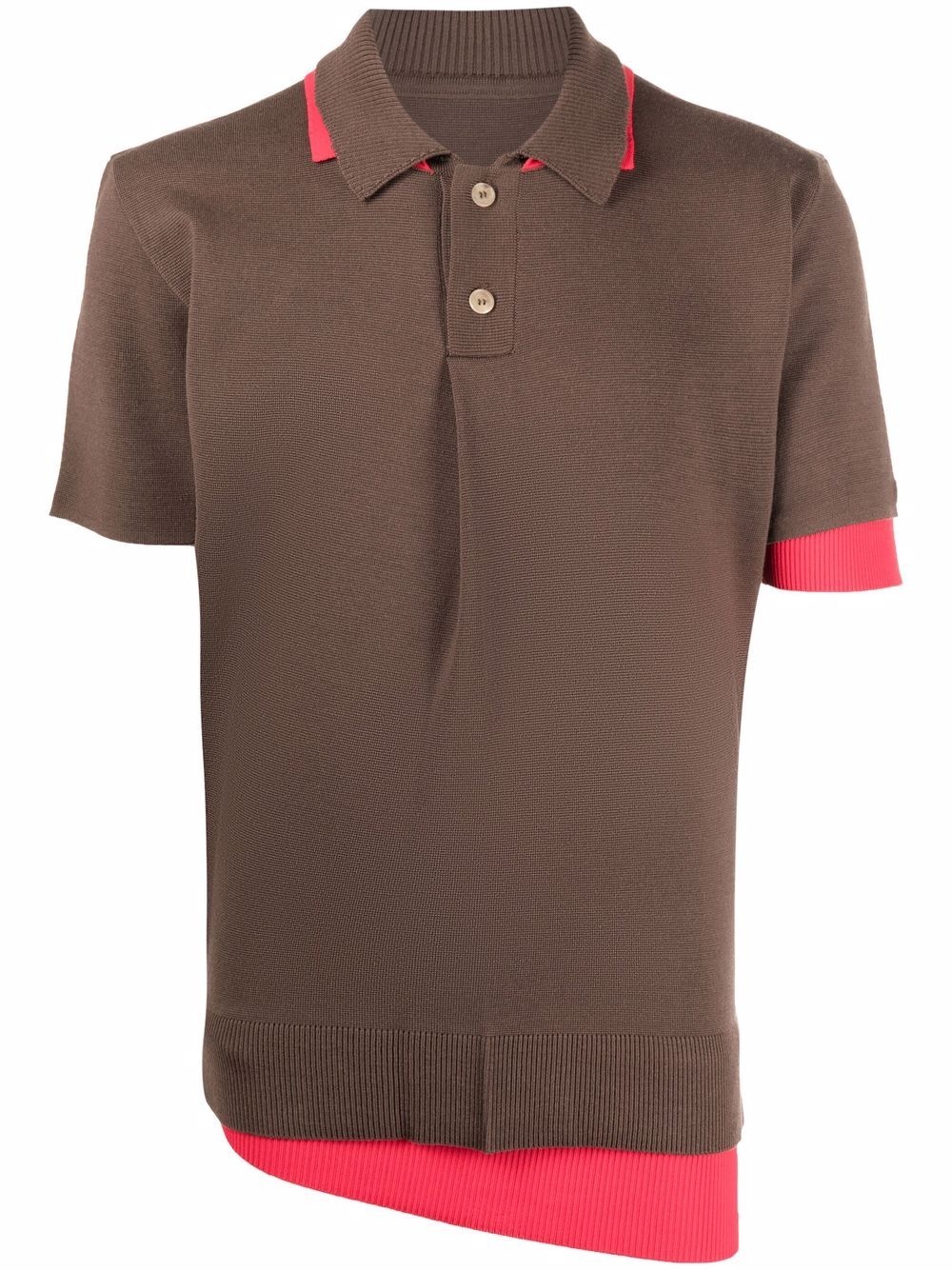 Le Double asymmetric polo shirt - 1