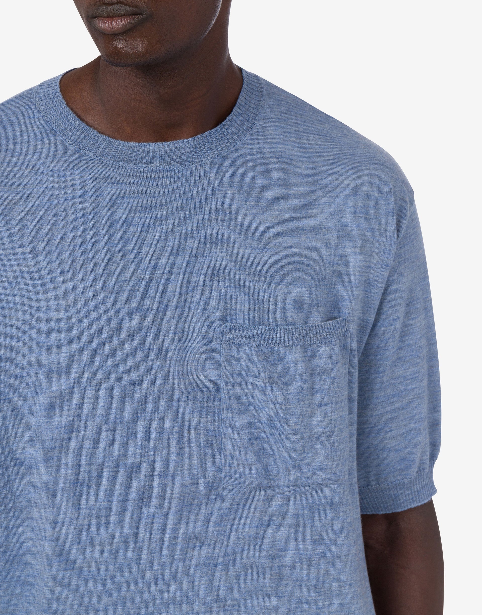 WOOL AND SILK SWEATER GOLDEN M - 3