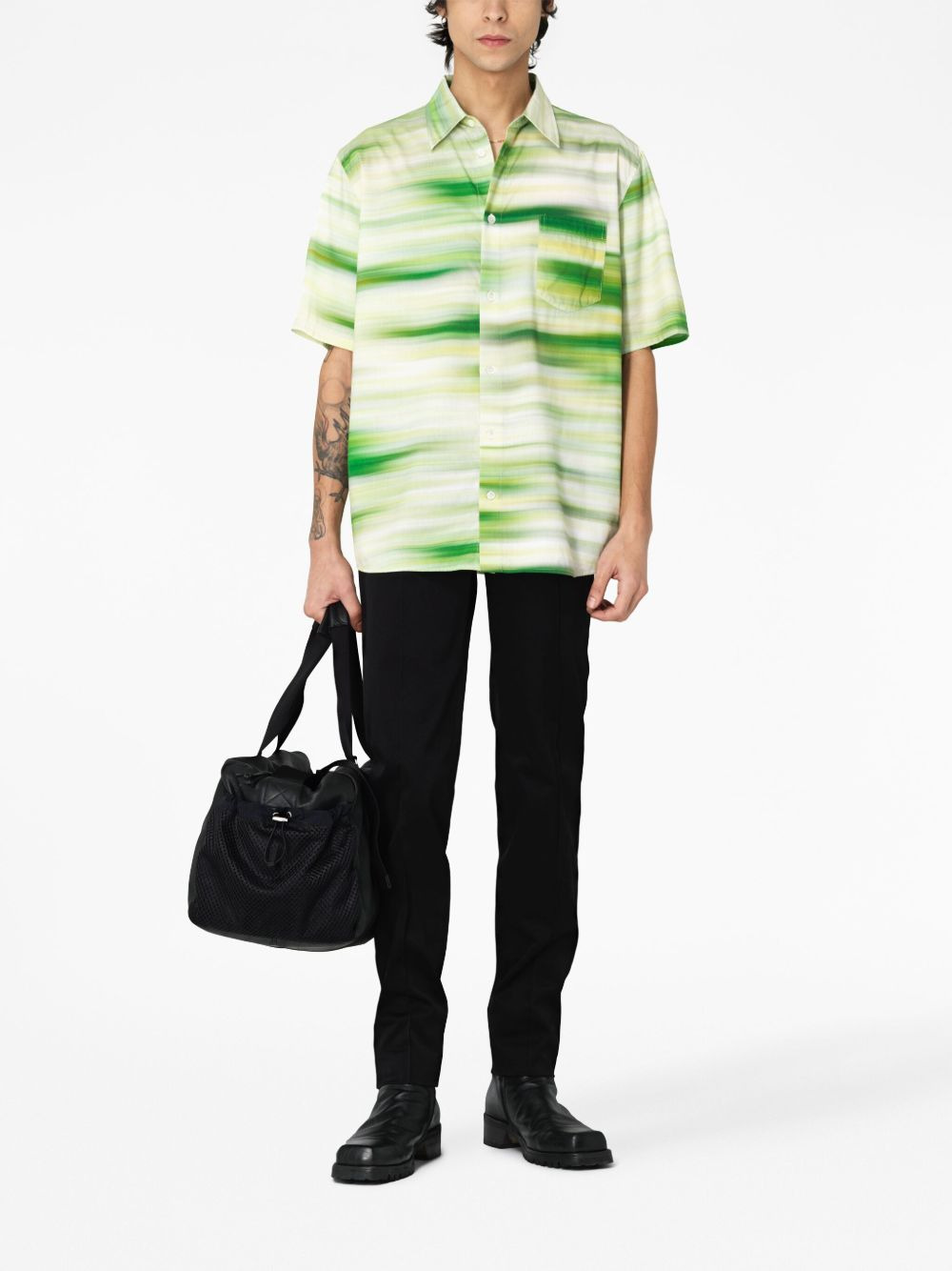 abstract-pattern short-sleeve shirt - 2
