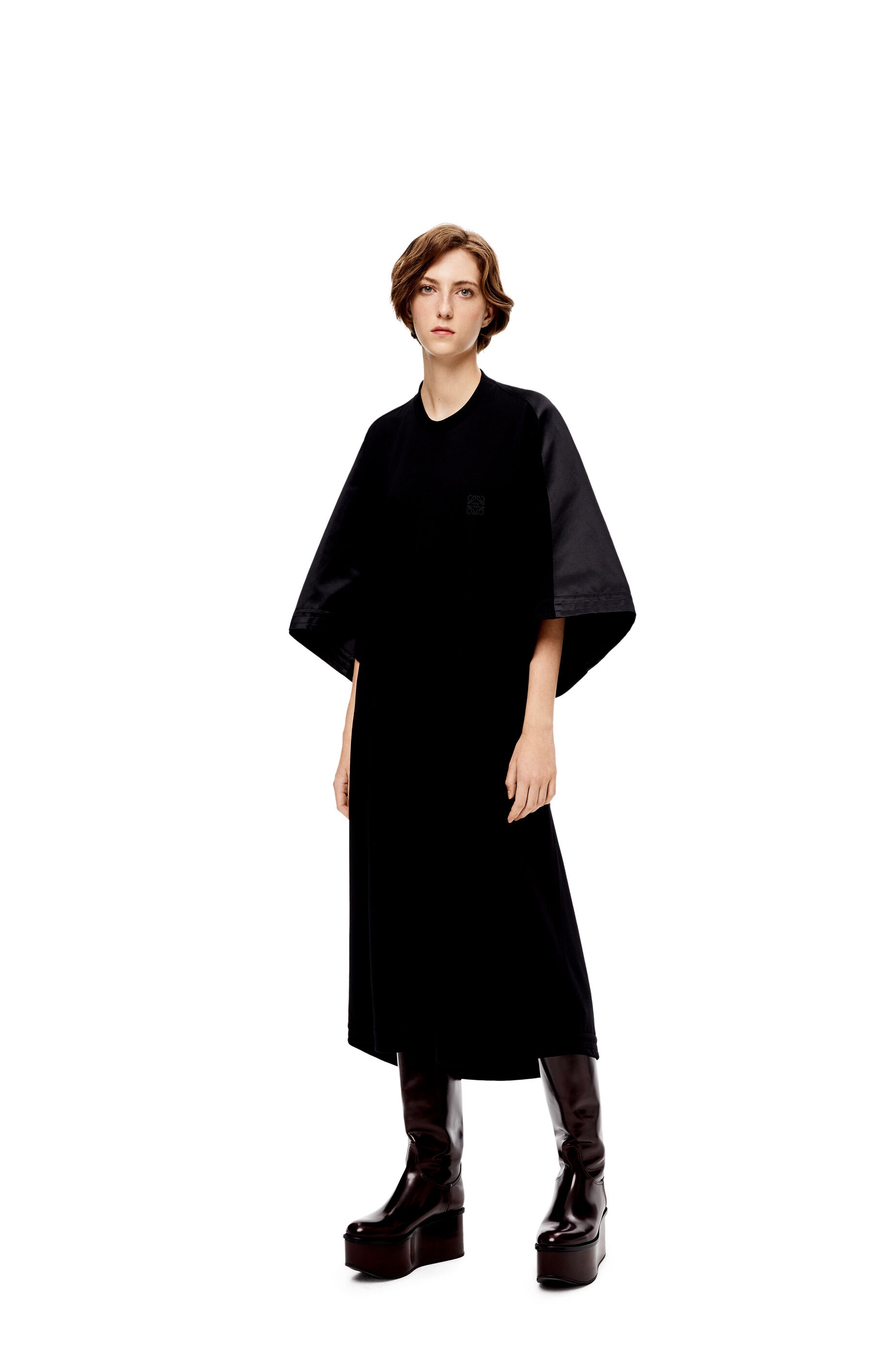 Tunic dress in silk and cotton - 3
