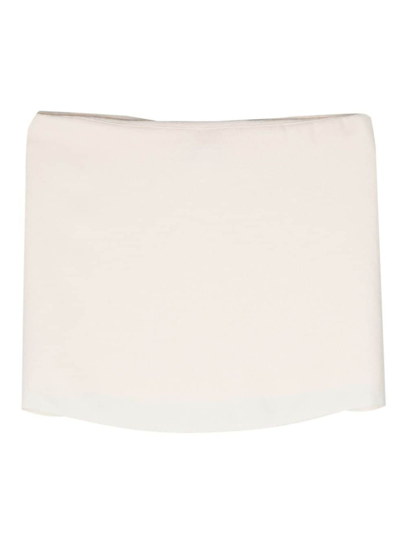 Blumarine low-rise crepe miniskirt outlook