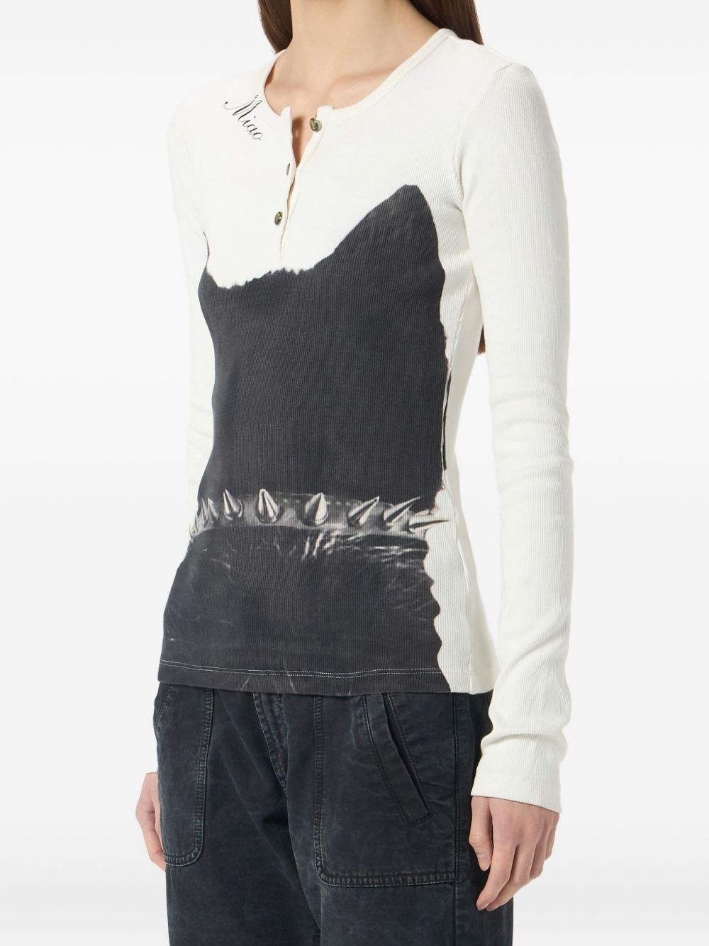 printed jersey T-shirt - 4