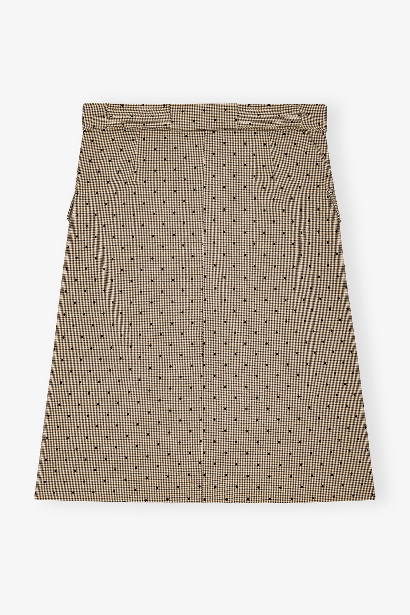 FLOCK CHECK SUITING SKIRT - 6