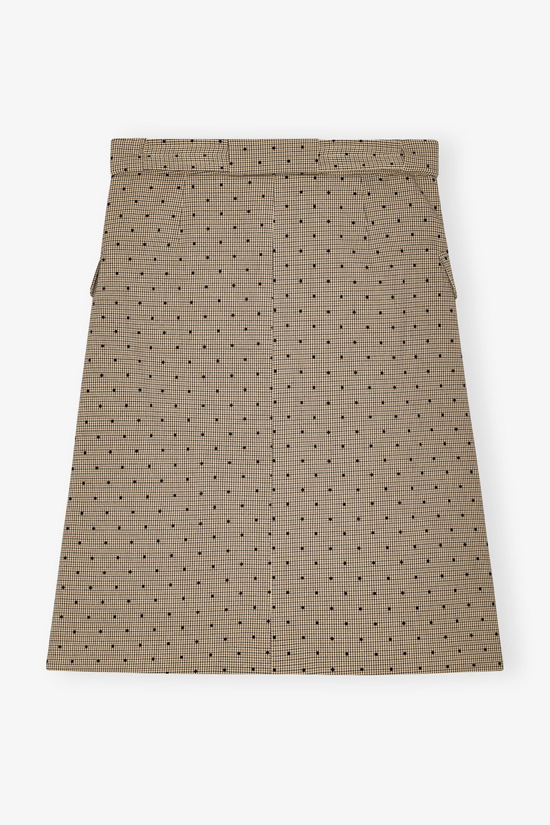 FLOCK CHECK SUITING SKIRT 6