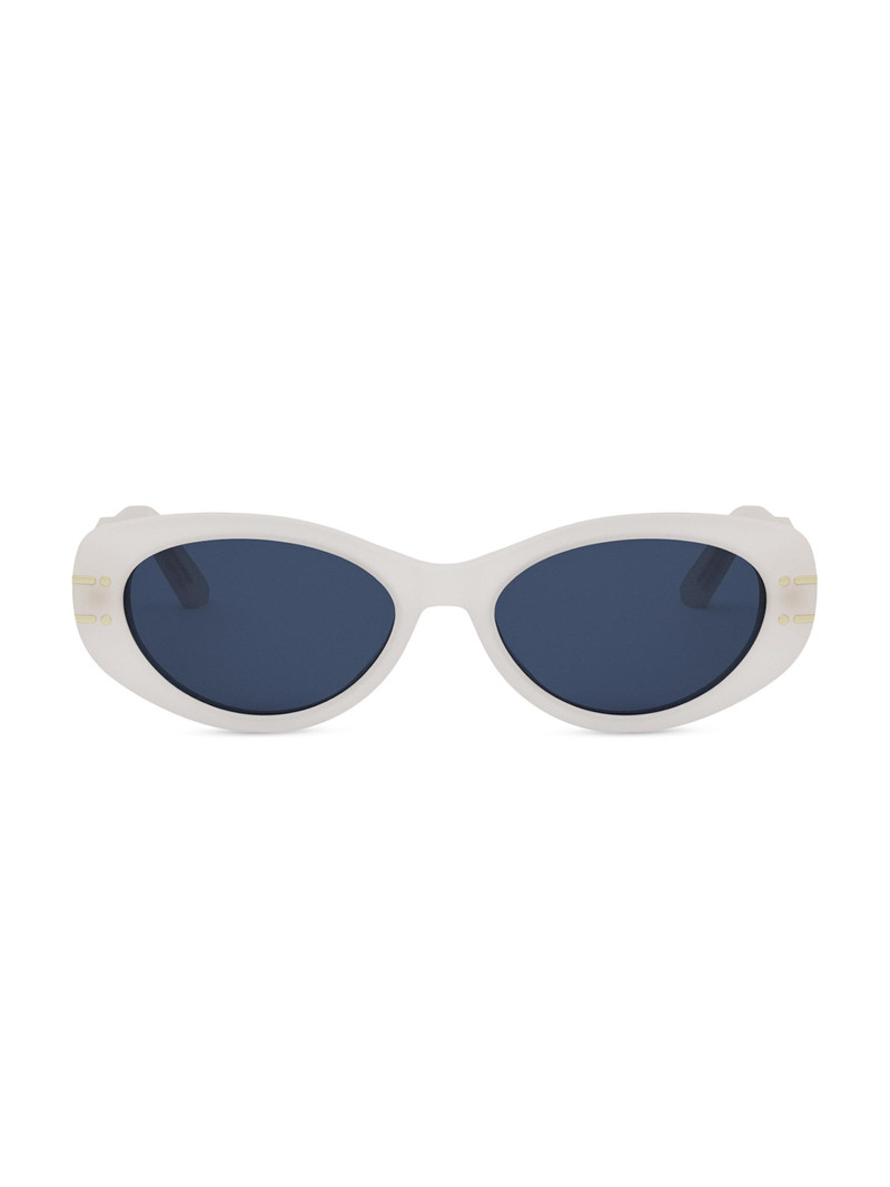 Women's DiorSignature B8U 53MM Butterfly Sunglasses - Blue Ivory 1