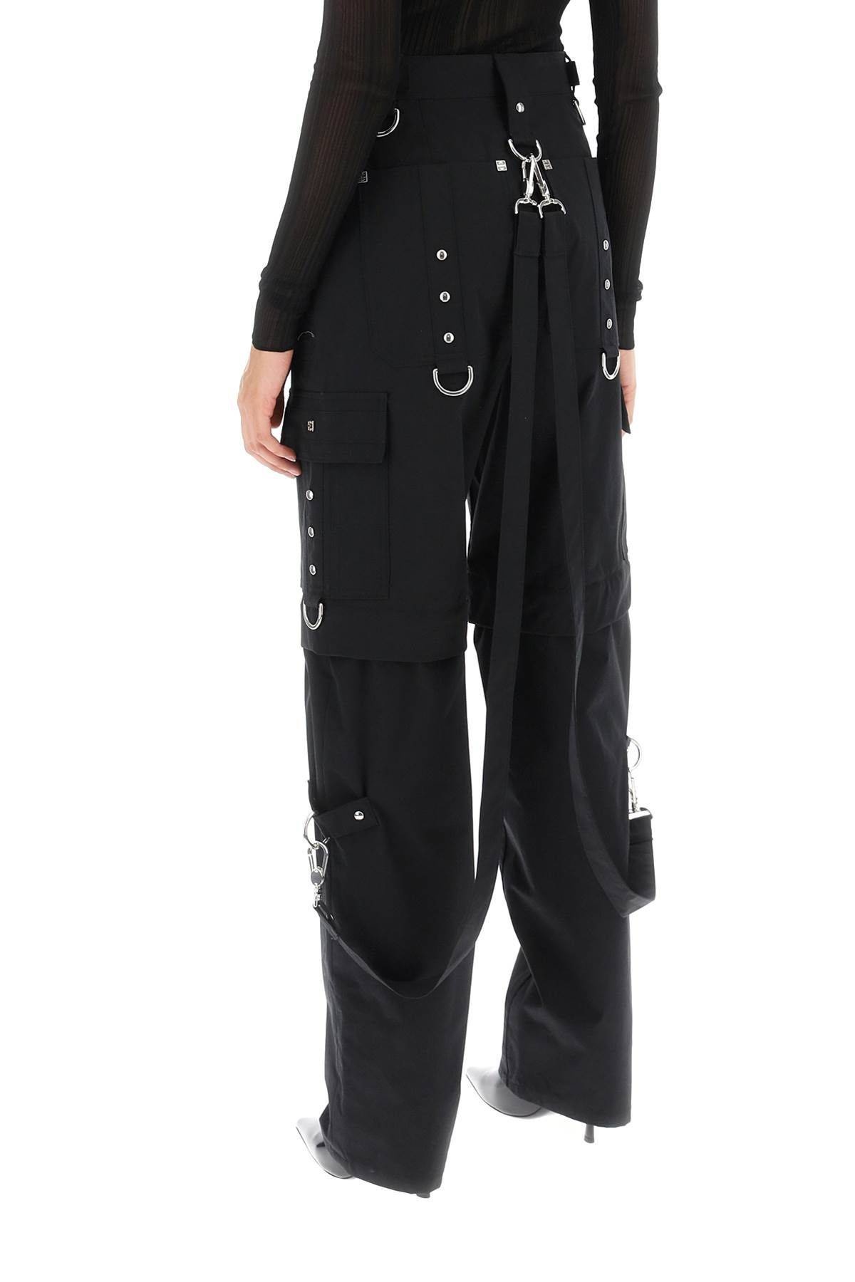 Givenchy CONVERTIBLE CARGO PANTS WITH SUSPENDERS