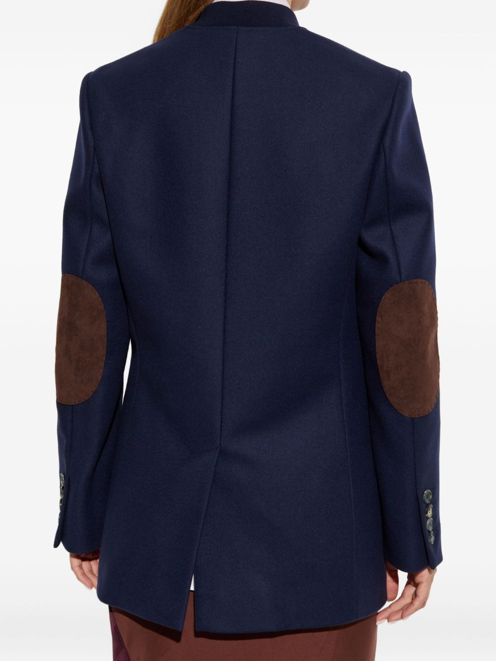 elbow-patch blazer - 4