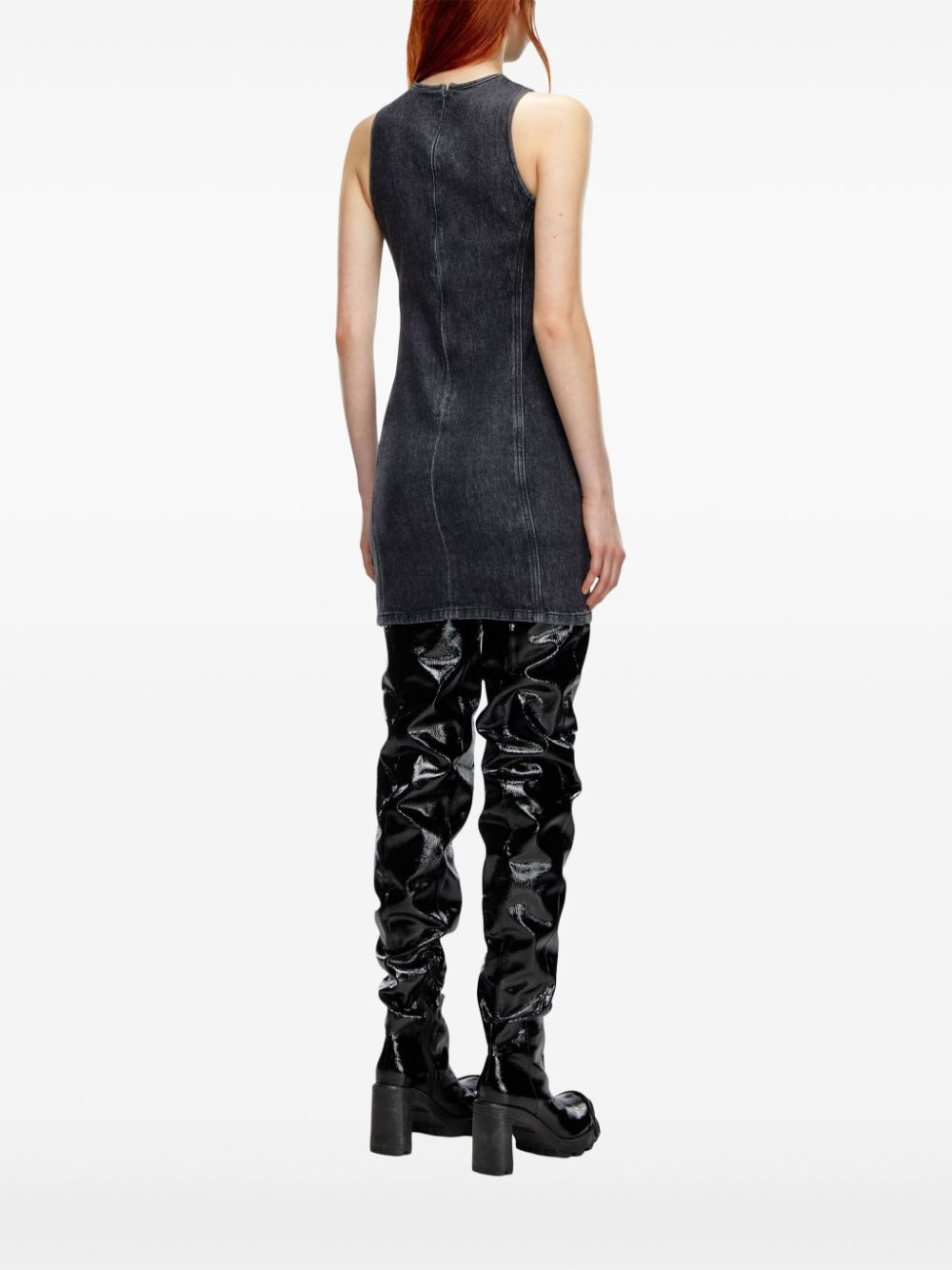 Oval D denim mini dress - 3