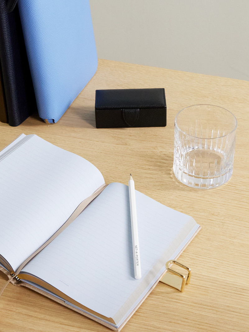 Smythson Soho Croc-effect Leather Notebook outlook