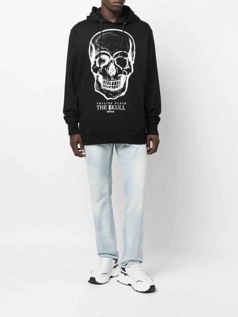 PHILIPP PLEIN skull-print hoodie outlook