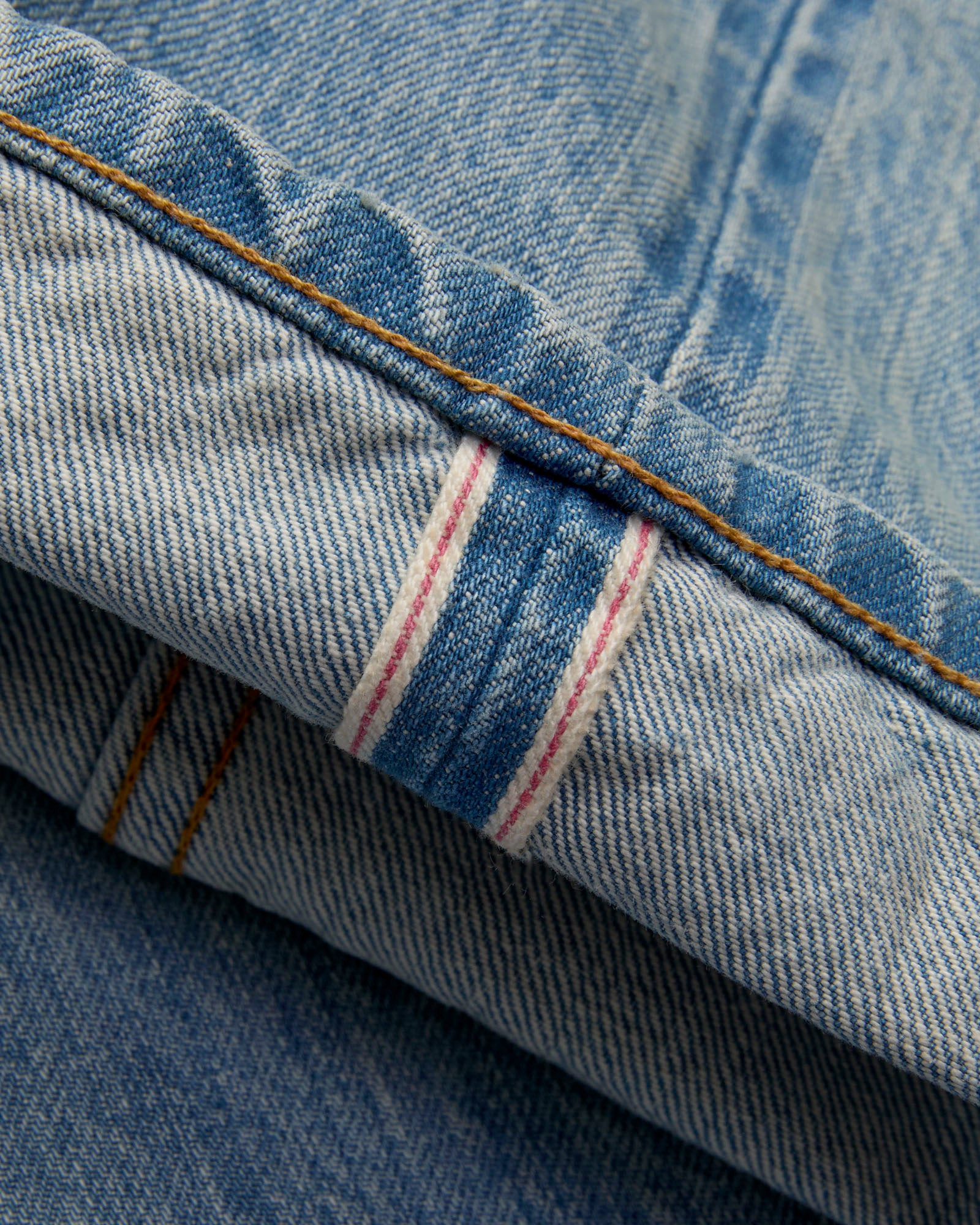 RS-100XV 14oz Vintage Wash Indigo Selvedge Denim - Relaxed Straight Fit - 8