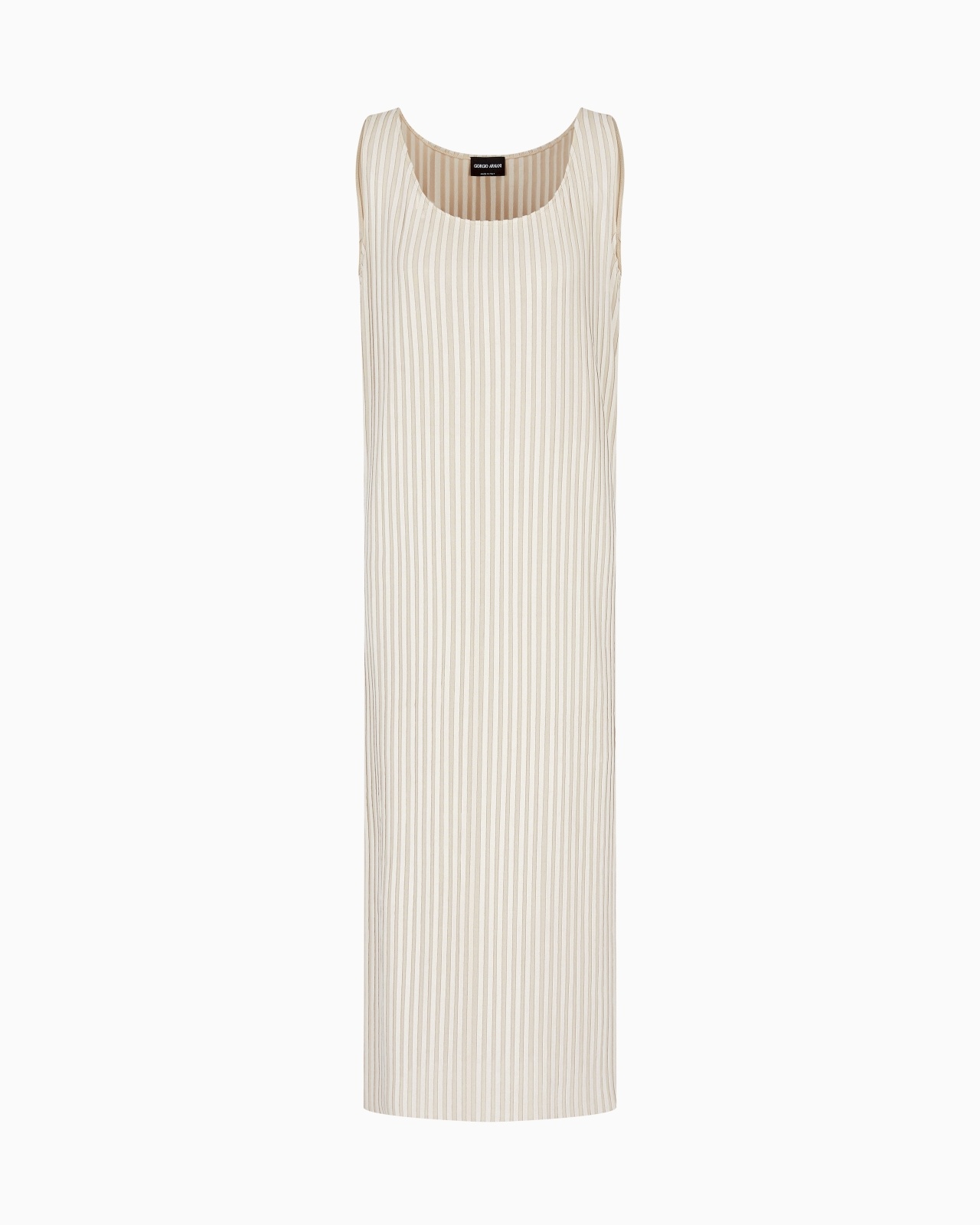 SILK JERSEY AND SUEDE DRESS - 1