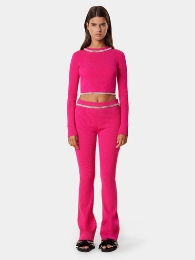 Paco Rabanne PINK KNIT TROUSERS outlook