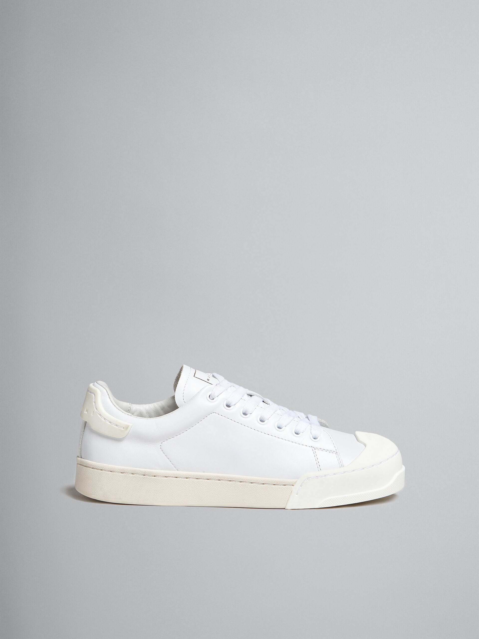 DADA BUMPER SNEAKER IN WHITE LEATHER - 1