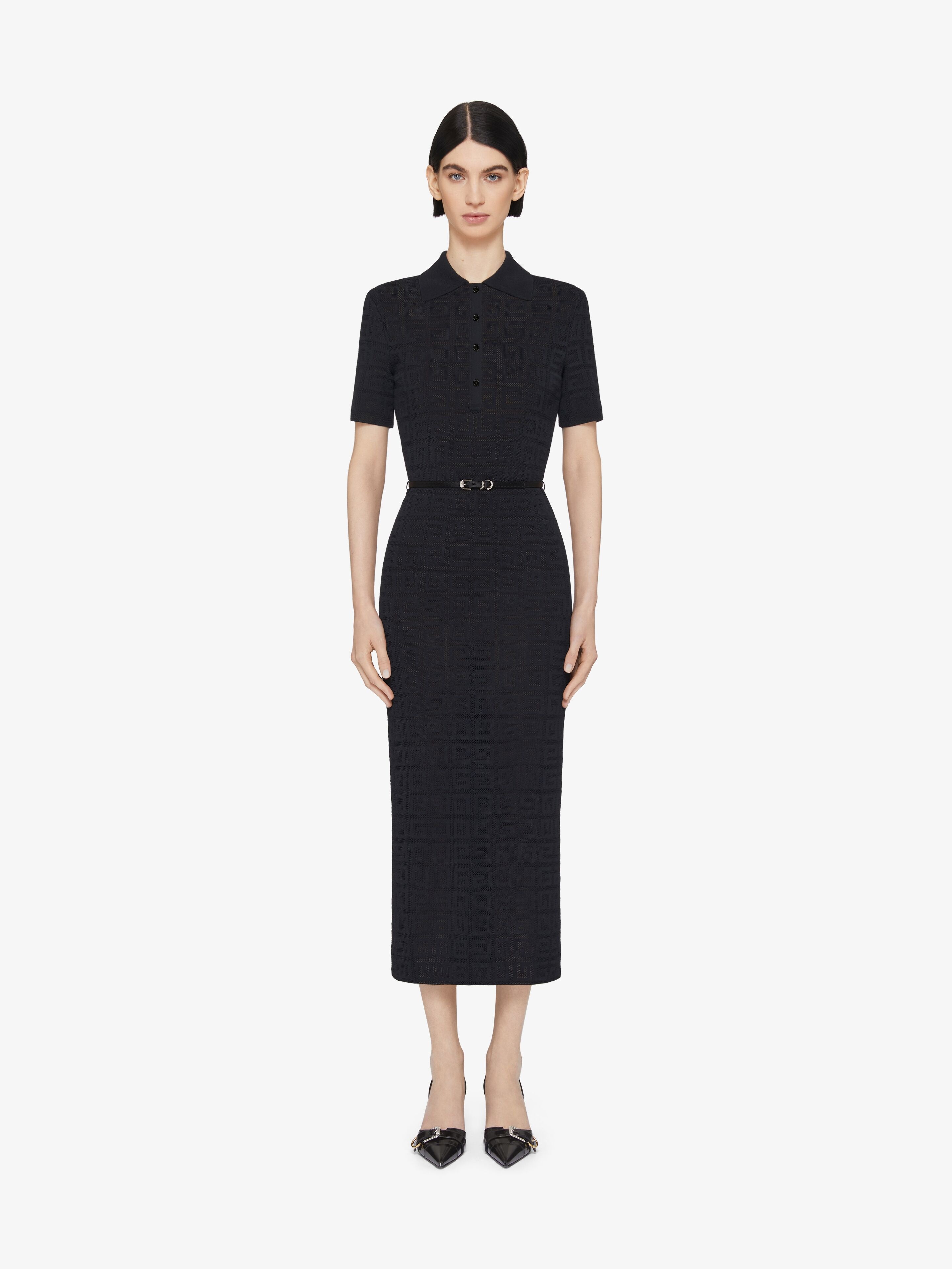 VOYOU POLO DRESS IN 4G JACQUARD - 2